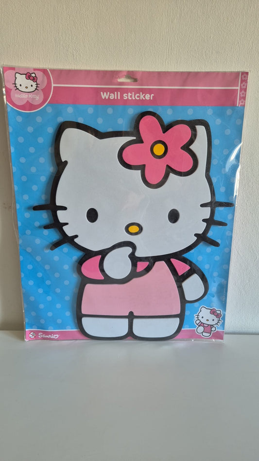 Hello Kitty Muursticker β Grote Wandsticker Meisjeskamer β Sanrio Kinderkamer Decoratie
