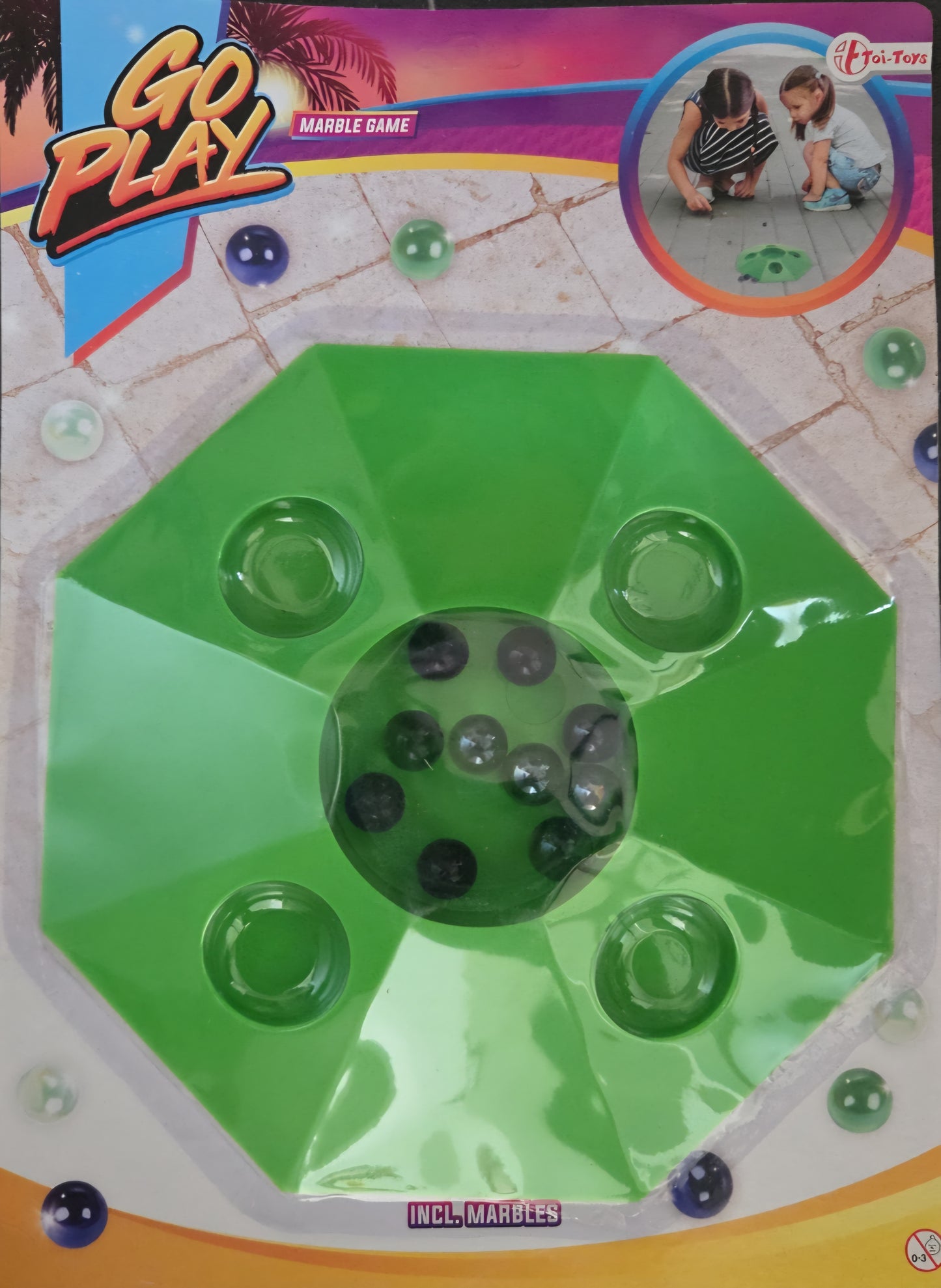 Groen knikkerpotje voor buiten – actief kinderspel voor motoriek en plezier